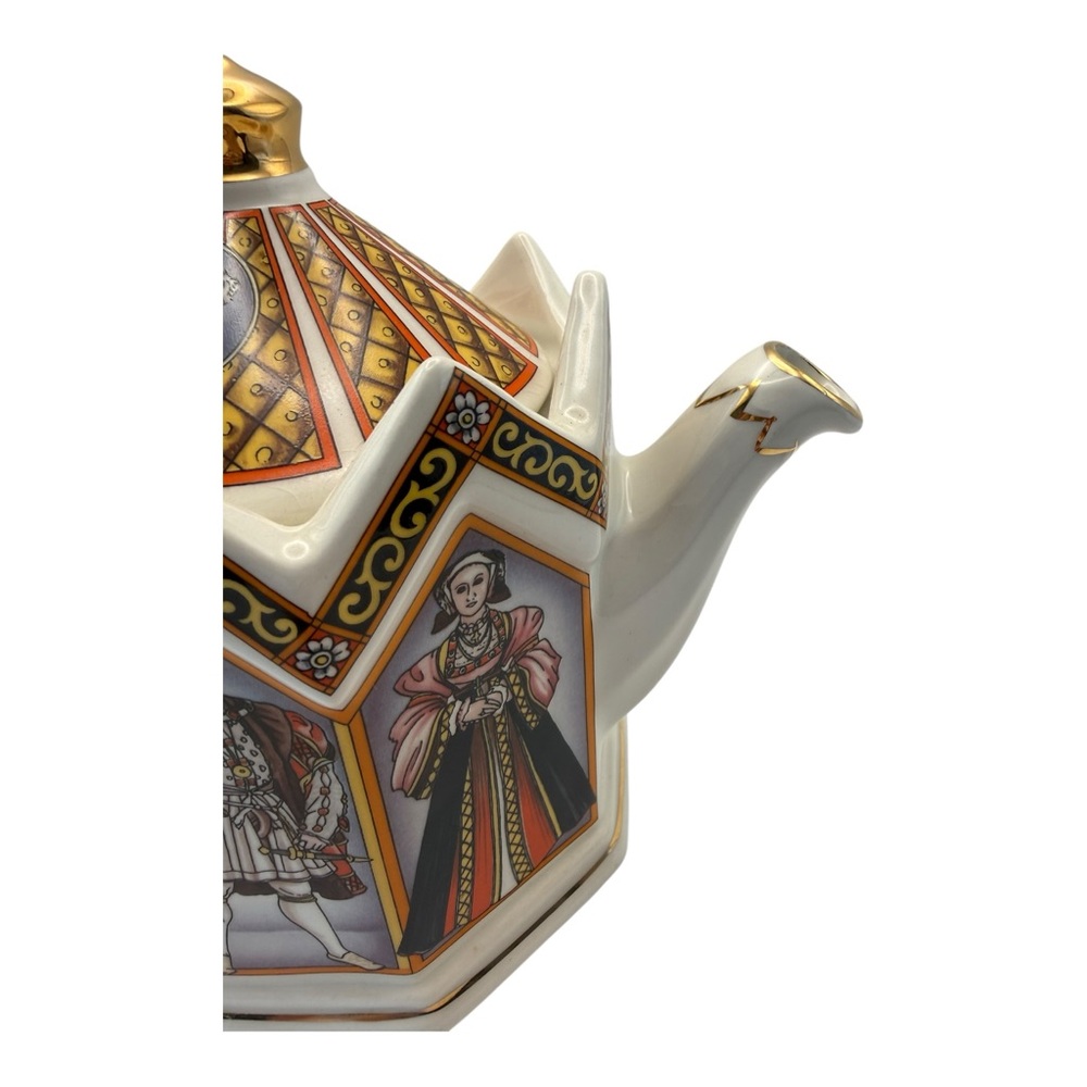 Sadler England Teapot Set – Henry VIII &‎ Elizabeth I Crown Top Vintage - Picture 10 of 16